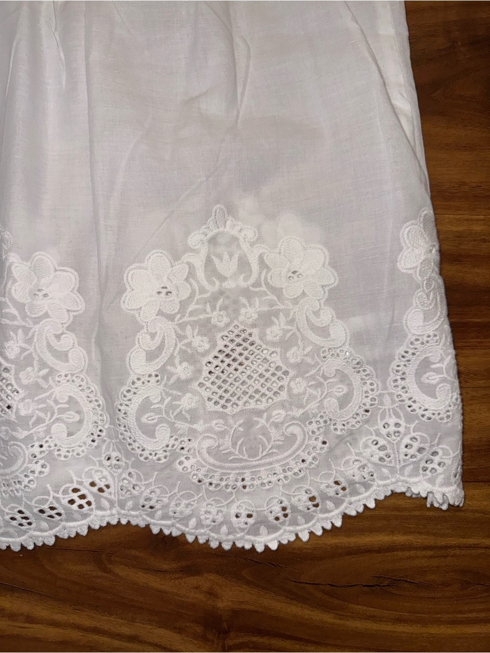 Joie White Round-Neck Button-Front Cotton Top - Picture 4 of 7